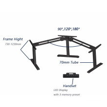 L shape Ergonomic Office Workstation Sit-Stand Desk